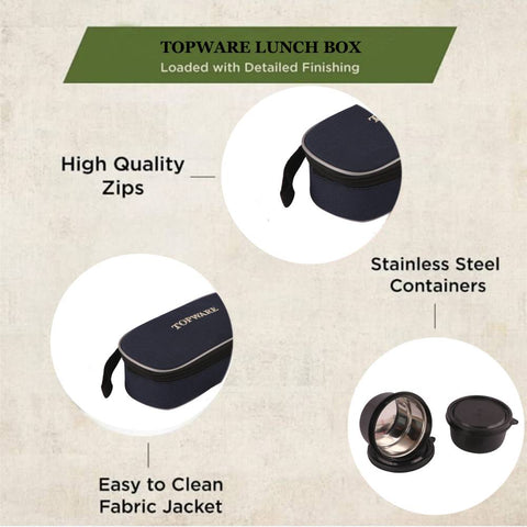 TOPWARE OFFICE 2 MICROWAVE CONTAINER LUNCHBOX(800 ML)