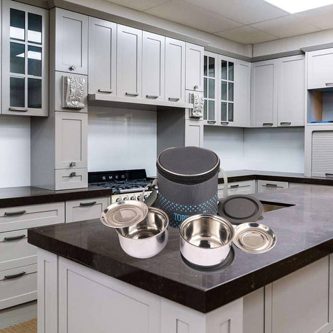 TOPWARE  DUO  INSULATED  2 STEEL  CONTAINER LUNCHBOX ( 800 ML)