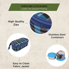 TOPWARE OFFICE 2 STEEL  CONTAINER LUNCHBOX(800 ML)