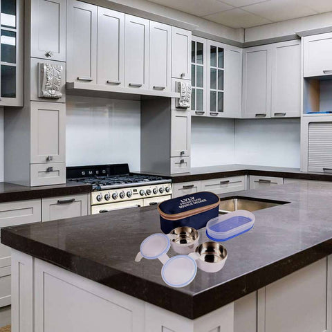 TOPWARE OFFICE EXECUTIVE OFFICE DOUBLE DECKER LUNCHBOX (750 ML)