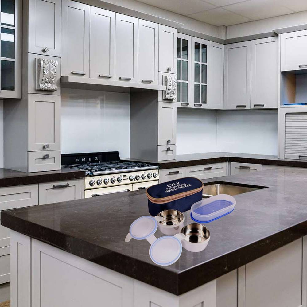 TOPWARE OFFICE EXECUTIVE OFFICE DOUBLE DECKER LUNCHBOX (750 ML)