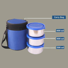 TOPWARE OFFICE 3 STEEL  CONTAINER LUNCHBOX(900 ML)