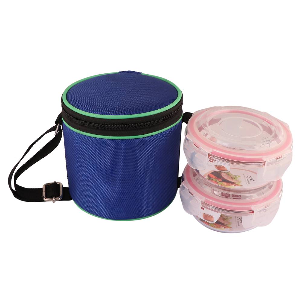 TOPWARE 2 GLASS CONTAINER OFFICE LUNCHBOX (900 ML)