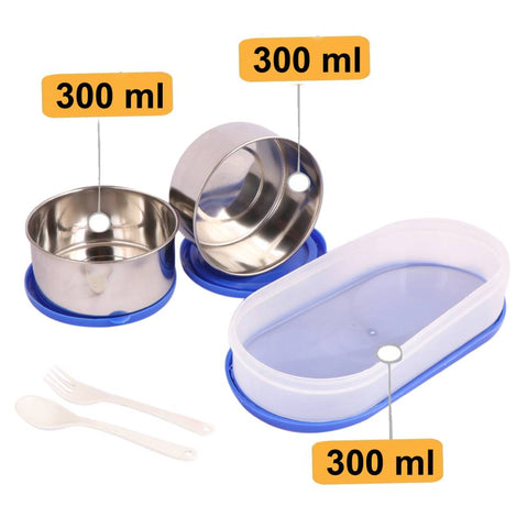 TOPWARE OFFICE EXECUTIVE OFFICE DOUBLE DECKER LUNCHBOX (750 ML)