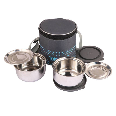 TOPWARE  DUO  INSULATED  2 STEEL  CONTAINER LUNCHBOX ( 800 ML)