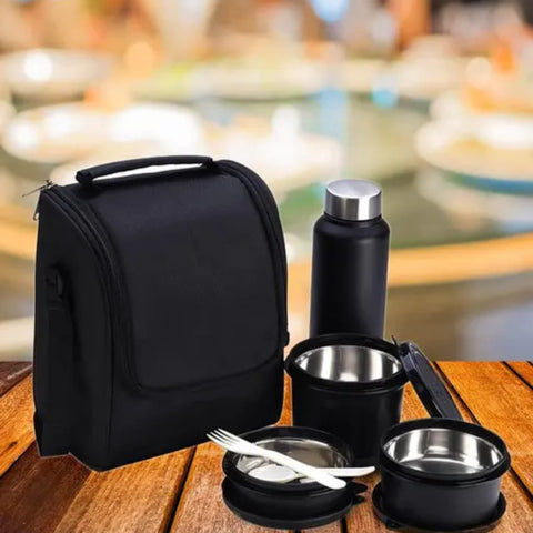 TOPWARE OFFICE MICROWAFE CONTAINER LUNCHBOX WITH BOTTLE